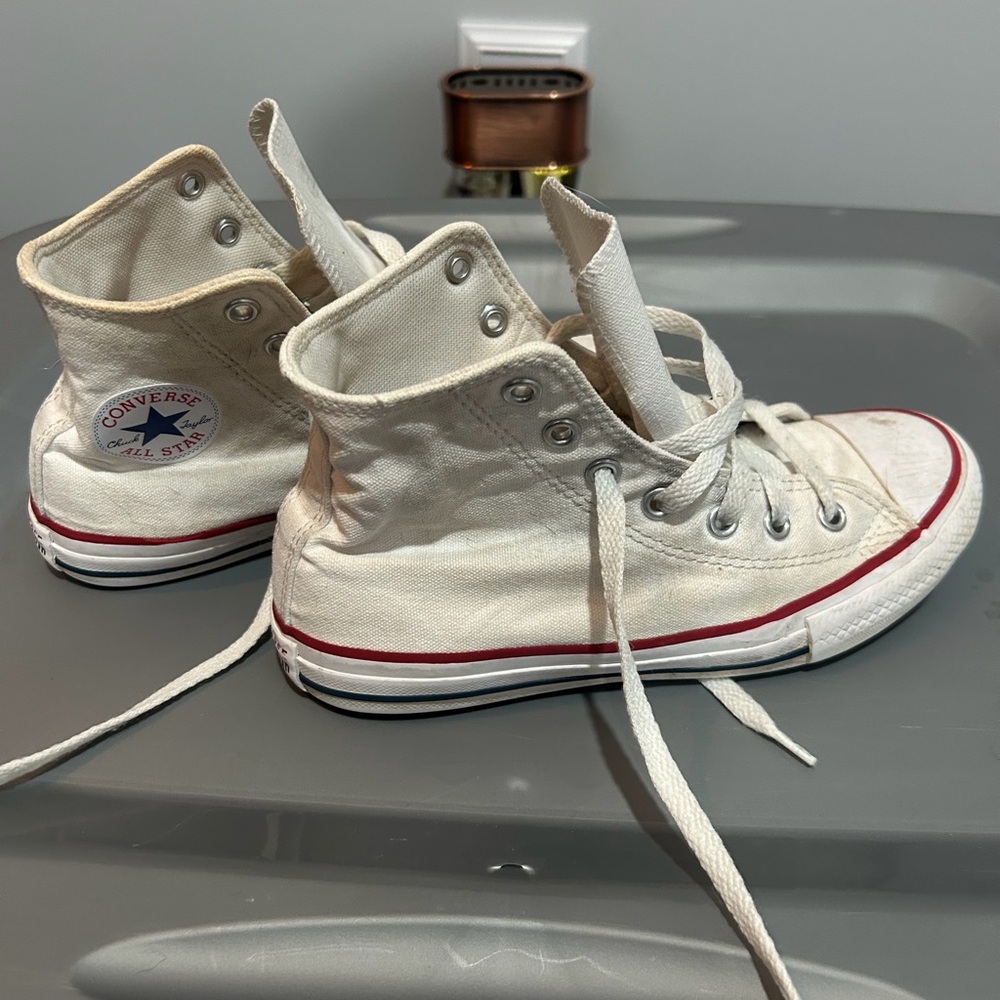 Converse Kids High-Top Sneakers - Cream